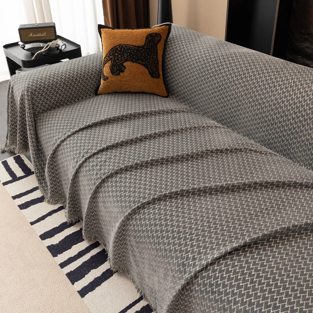 Urban Weave Herringbone Sofa Throw