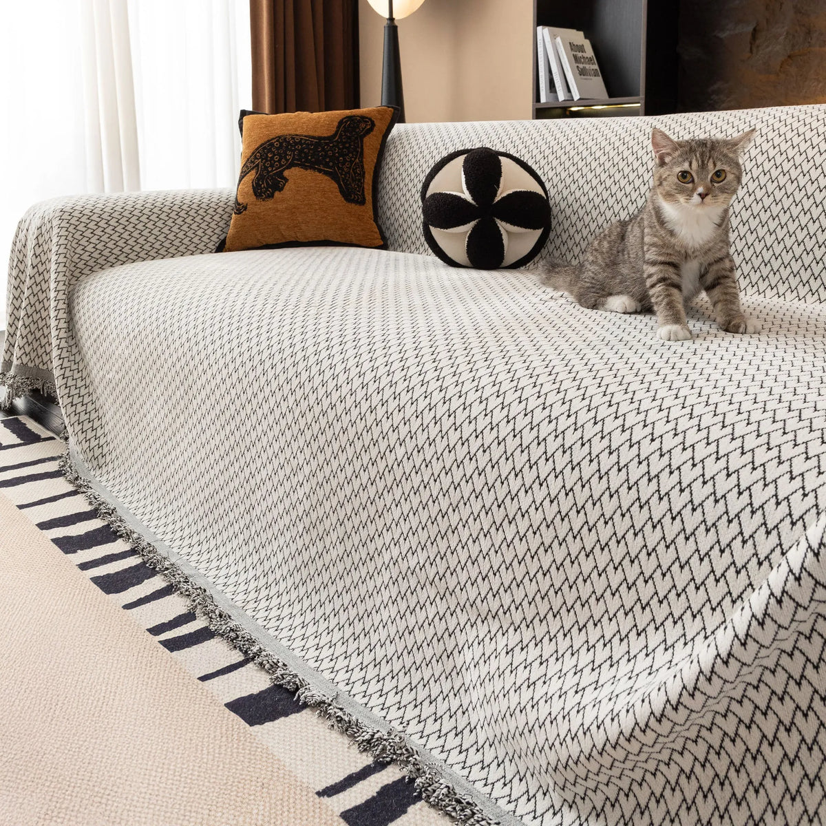 Urban Weave Herringbone Sofa Throw