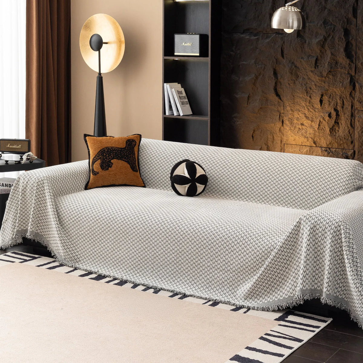 Urban Weave Herringbone Sofa Throw