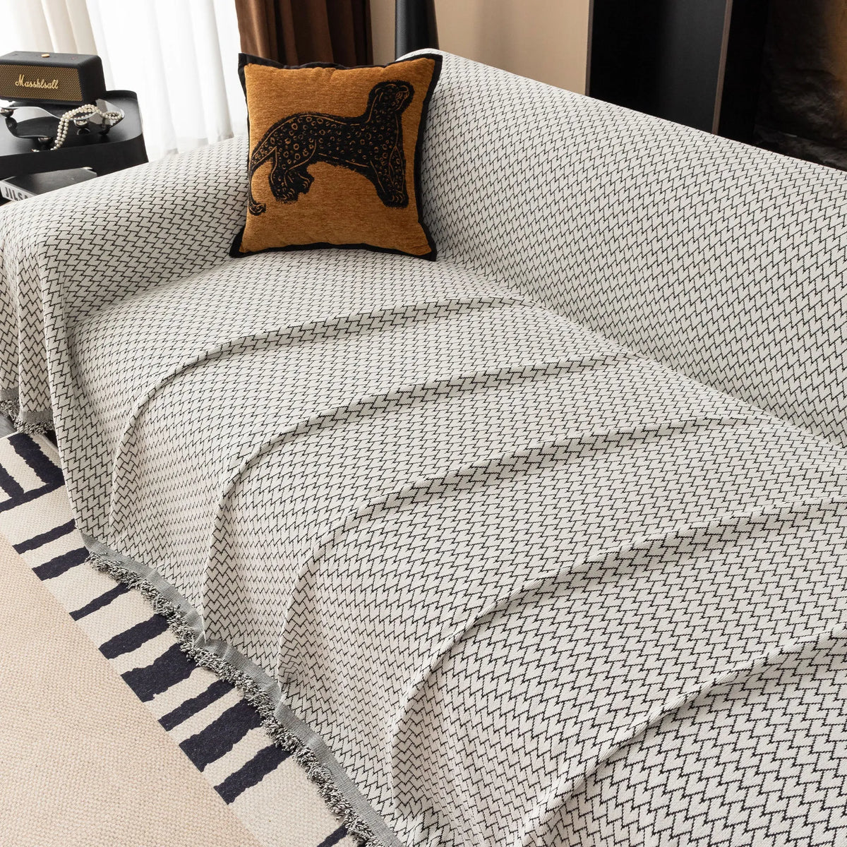 Urban Weave Herringbone Sofa Throw