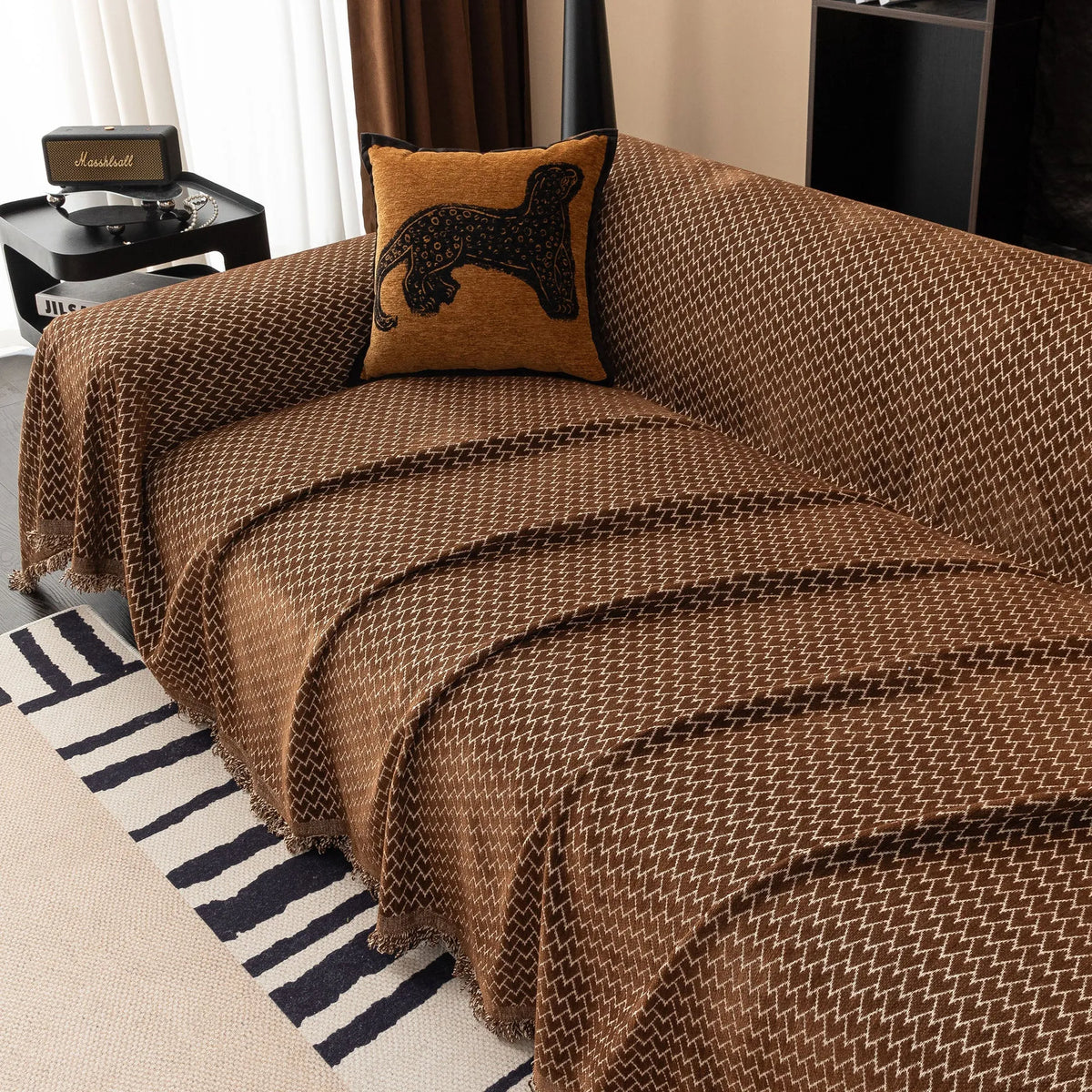Urban Weave Herringbone Sofa Throw