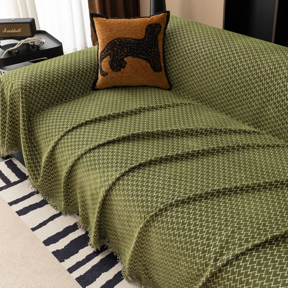 Urban Weave Herringbone Sofa Throw