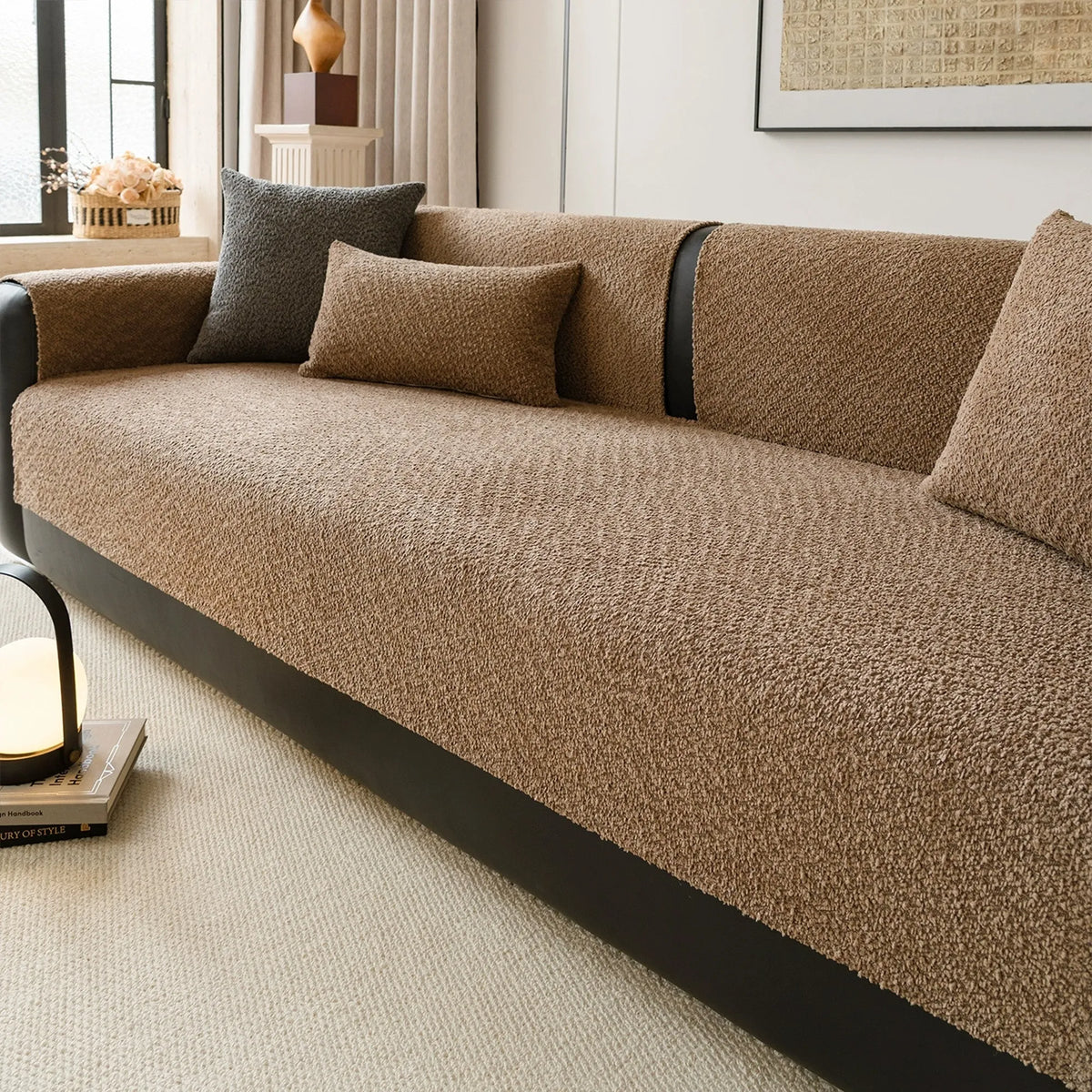 Velvety Plush Non-Slip Seat Cover