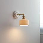 Vintage Ceramic Brass Wall Light