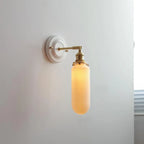 Vintage Ceramic Brass Wall Light