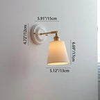 Vintage Ceramic Brass Wall Light