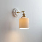 Vintage Ceramic Brass Wall Light