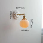Vintage Ceramic Brass Wall Light