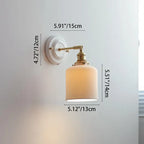 Vintage Ceramic Brass Wall Light