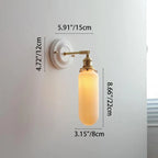Vintage Ceramic Brass Wall Light