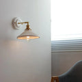 Vintage Ceramic Brass Wall Light