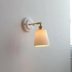 Vintage Ceramic Brass Wall Light