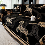 Vintage Horse Pattern Sofa Cover