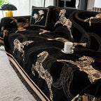 Vintage Horse Pattern Sofa Cover