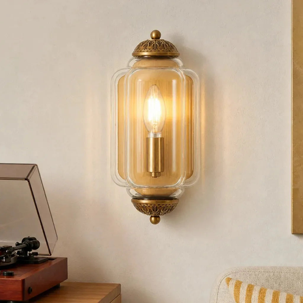 Vintage Milk Glass Flush Wall Light