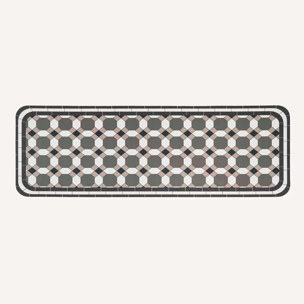 Vintage Tile Kitchen Runner Rug