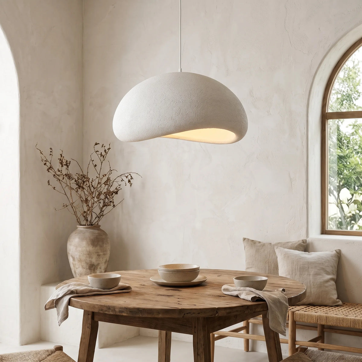 Wabi-Sabi Sculptural Pendant Light