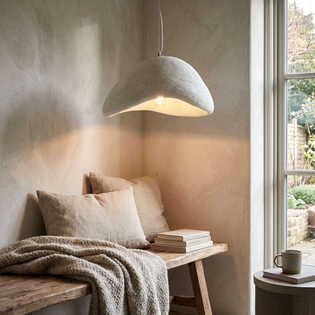 Wabi-Sabi Sculptural Pendant Light