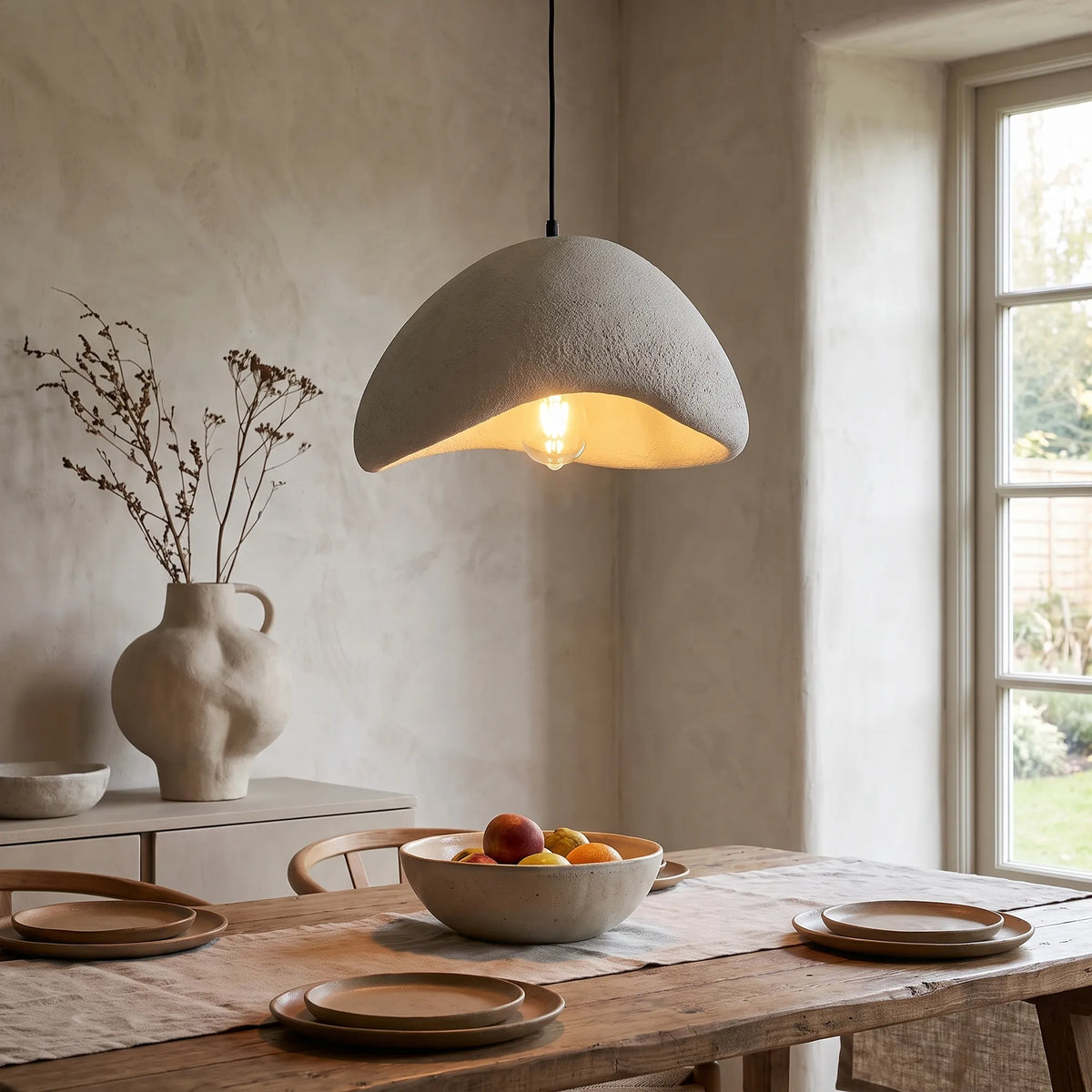 Wabi-Sabi Sculptural Pendant Light