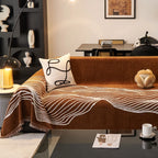 Wave Pattern Woven Sofa Throw