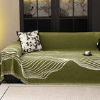Wave Pattern Woven Sofa Throw