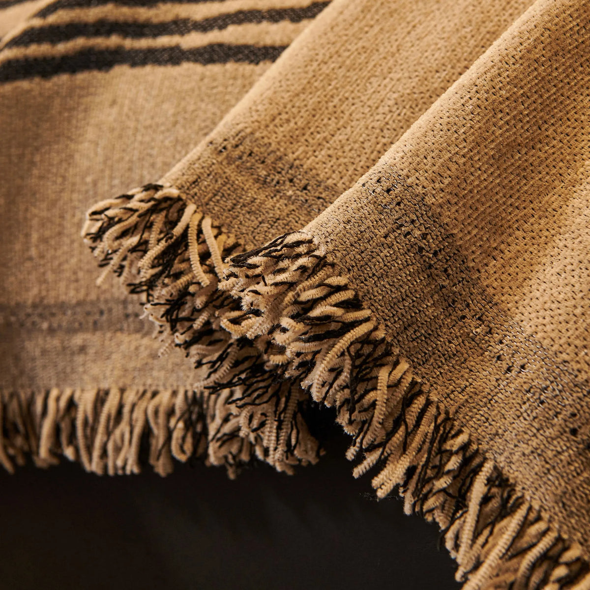 Wave Pattern Woven Sofa Throw