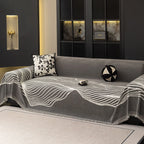 Wave Pattern Woven Sofa Throw