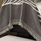 Wave Pattern Woven Sofa Throw
