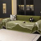 Wave Pattern Woven Sofa Throw