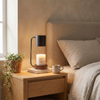 Wood and Metal Japanese Lamp