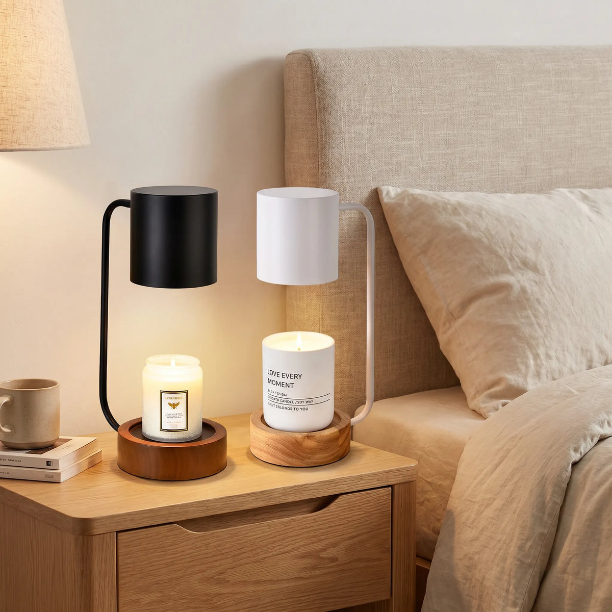 Wood and Metal Japanese Lamp