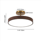 Wood Grain Round LED Ceiling Light