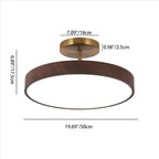 Wood Grain Round LED Ceiling Light
