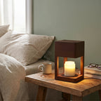 Wooden Candle Warmer Lamp