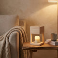 Wooden Candle Warmer Lamp