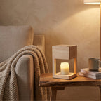 Wooden Candle Warmer Lamp