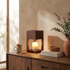 Wooden Candle Warmer Lamp