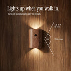 Wooden Motion Sensor Night Light
